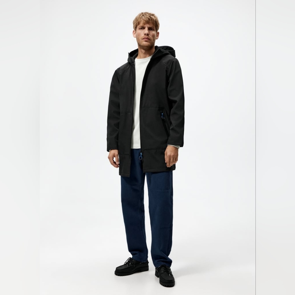 ZARA TECHNICAL WINDBREAKER PARKA-NWT SIZE S